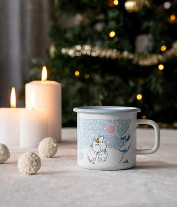 Mummi emaljekrus 37 cl - Let it snow - Muurla