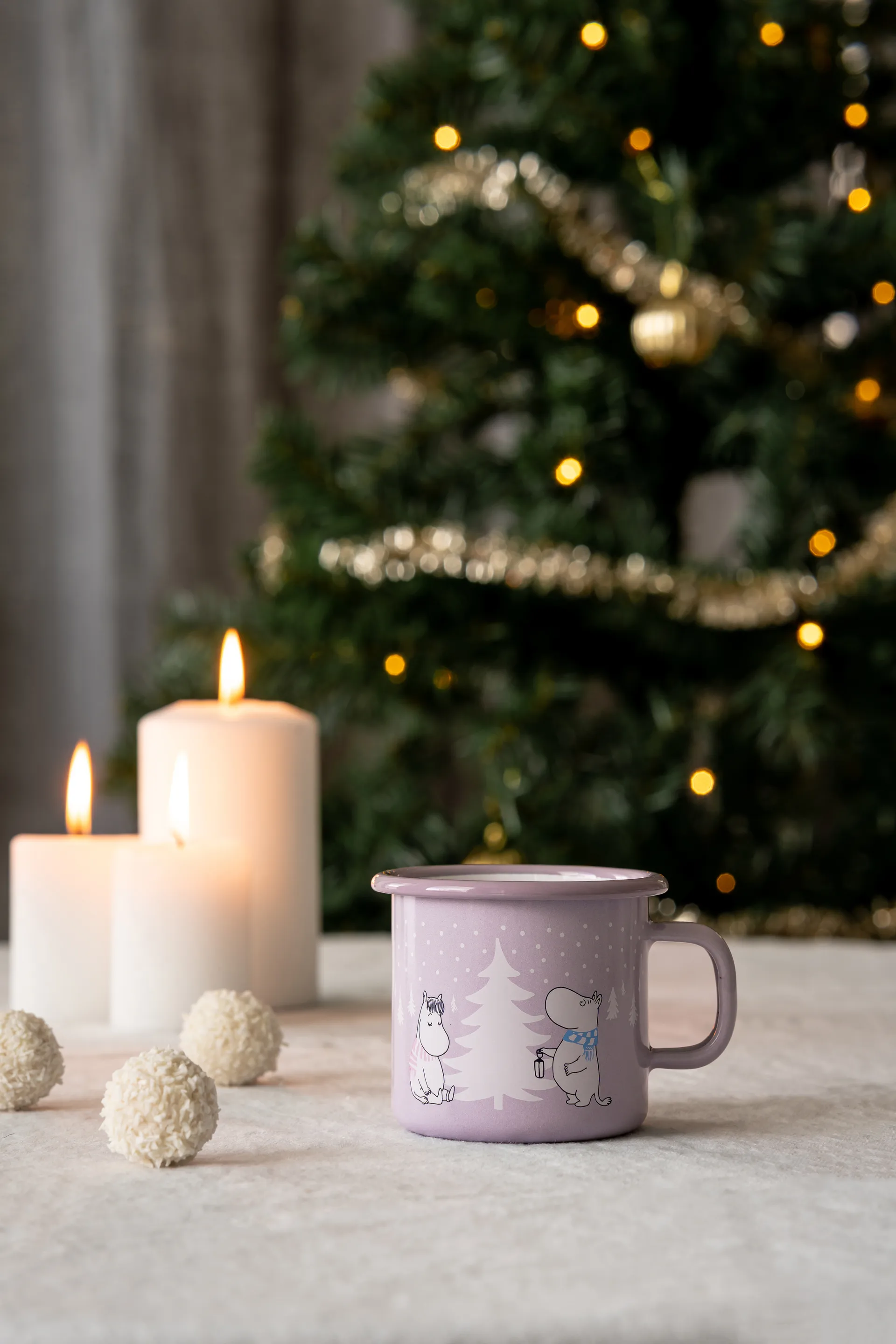 Mummi emaljekrus 37 cl, Snowfall Muurla