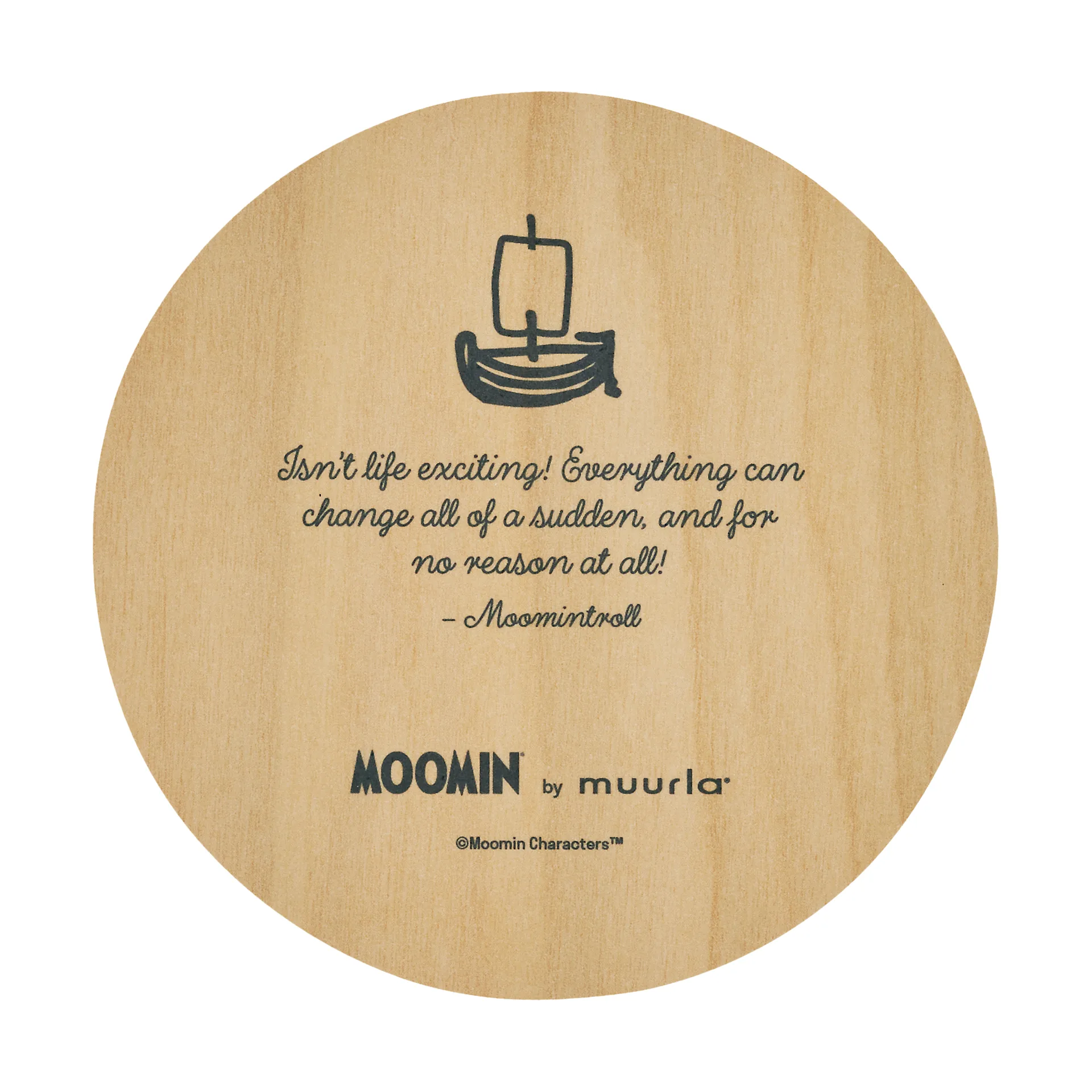Mummi glassunderlag Ø10 cm, Momintroll Muurla