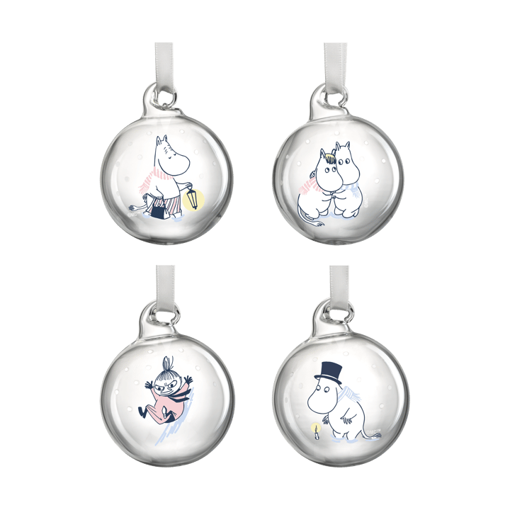 Mummi julekule Ø5 cm 4-pk, Let it snow Muurla