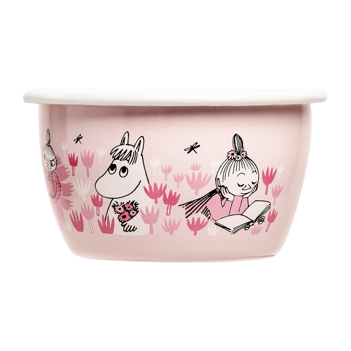 Muurla Mummitrollet emaljeskål Girls 30 cl Rosa