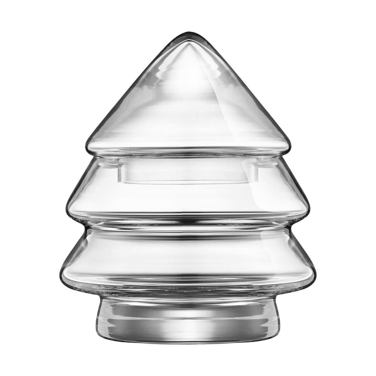 Muurla glasskrukke 12 cm Grantre | Skandinavisk Design | Oppbevaringsbokser | Gjennomsiktig