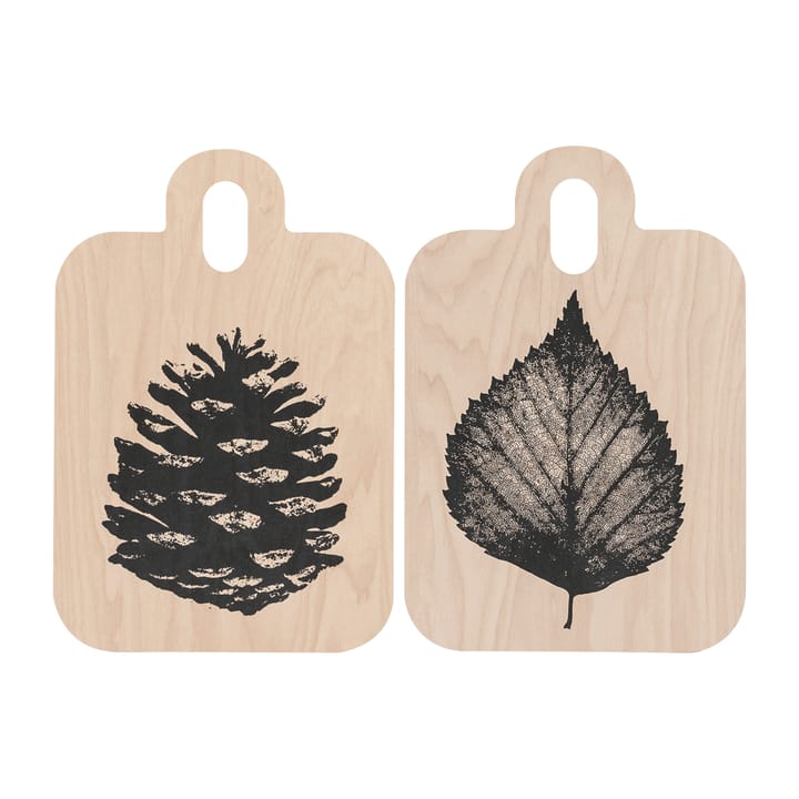 Nordic Chop & Serve br 21 x 31 cm, The Pine Cone-The Birch Leaf Muurla