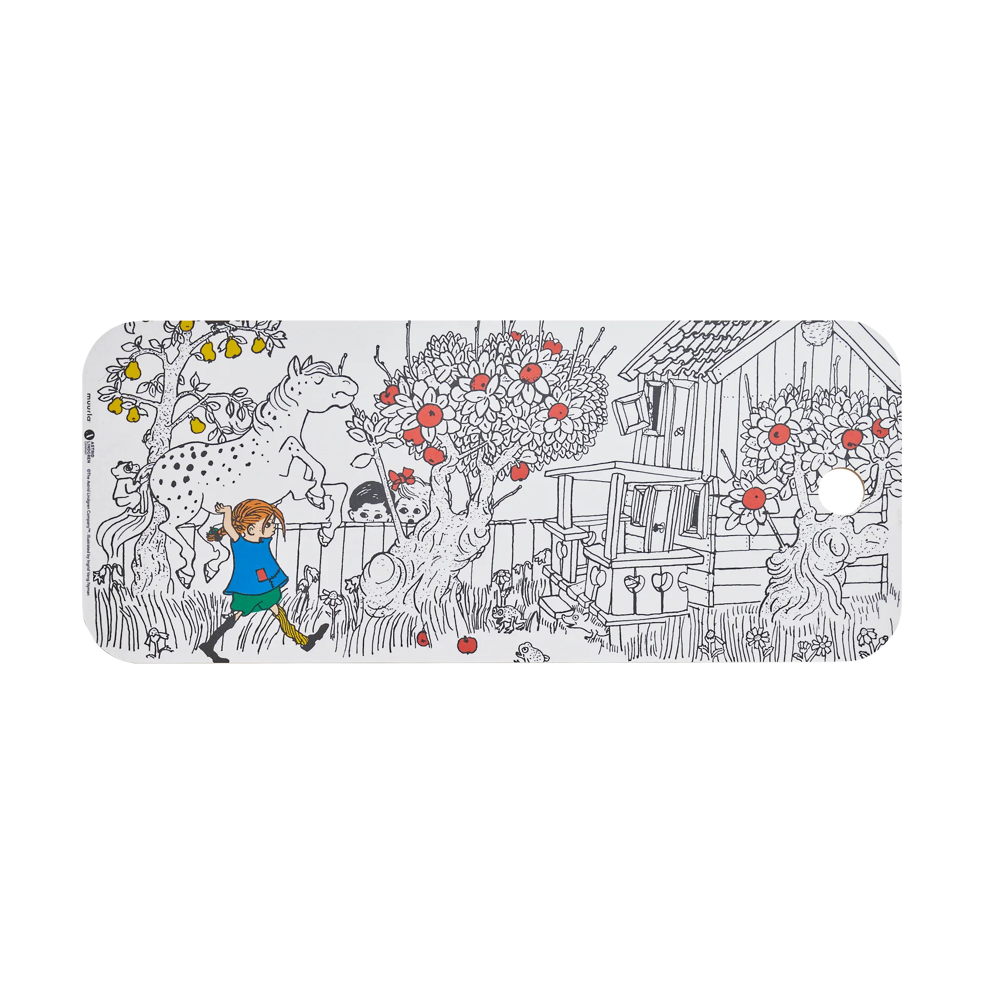 Pippi Chop & Serve skjærebrett 18x44 cm, The Way Home Muurla