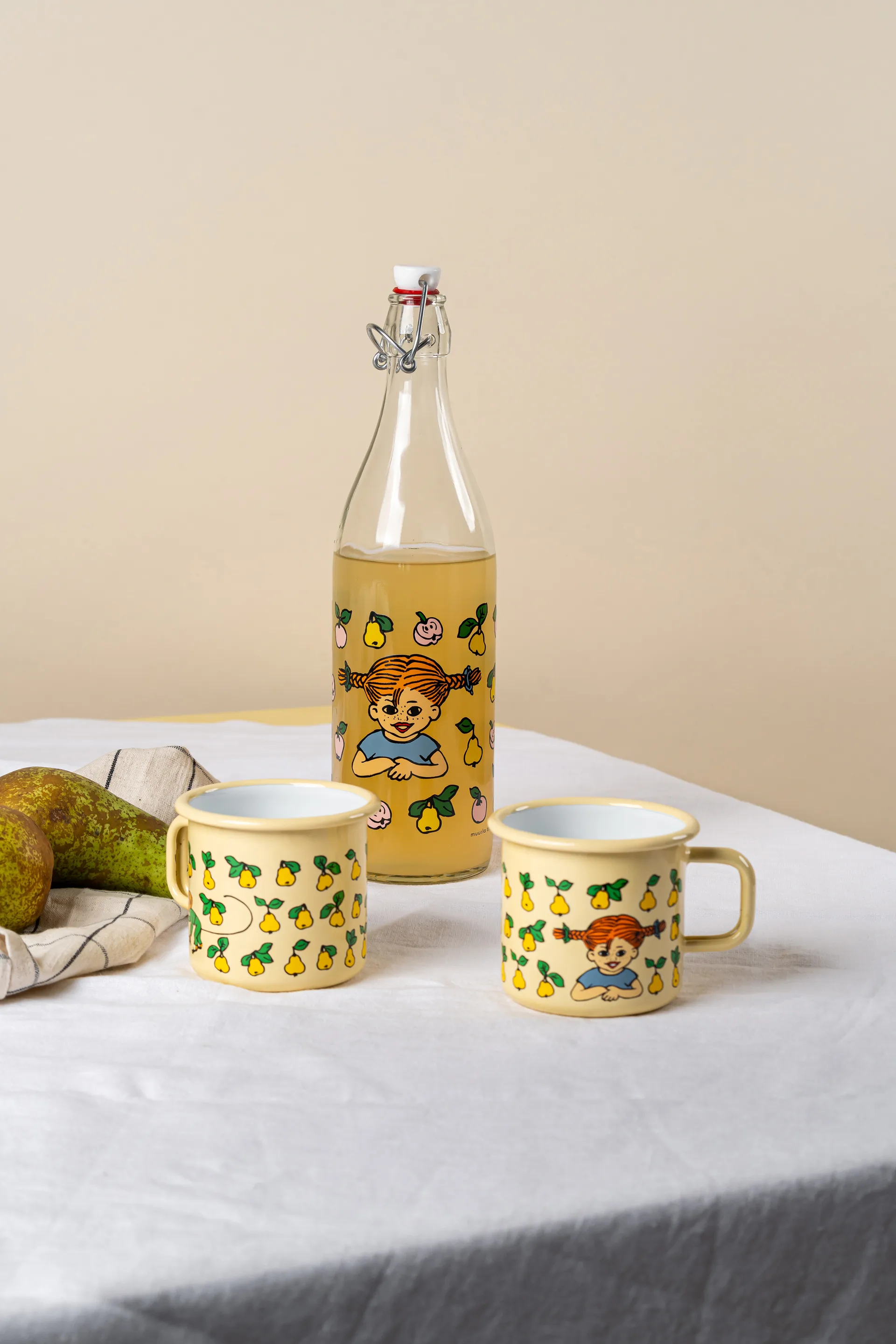 Pippi glassflaske 1 L, Fruits Muurla