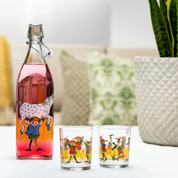 Pippi glassflaske 1 L - Multi - Muurla