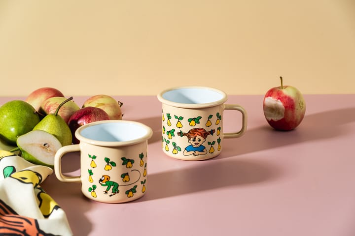 Pippi Långstrump emaljekopp 3,7 dl, Fruits Muurla