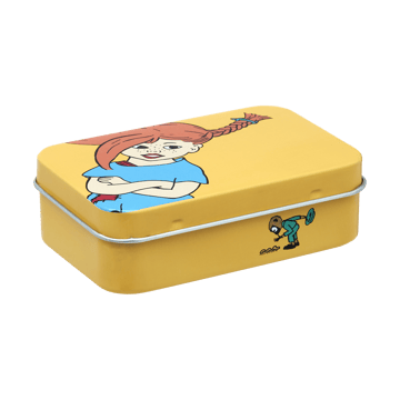 Pippi metallboks 10x6,5x3 cm - The Strongest Girl - Muurla