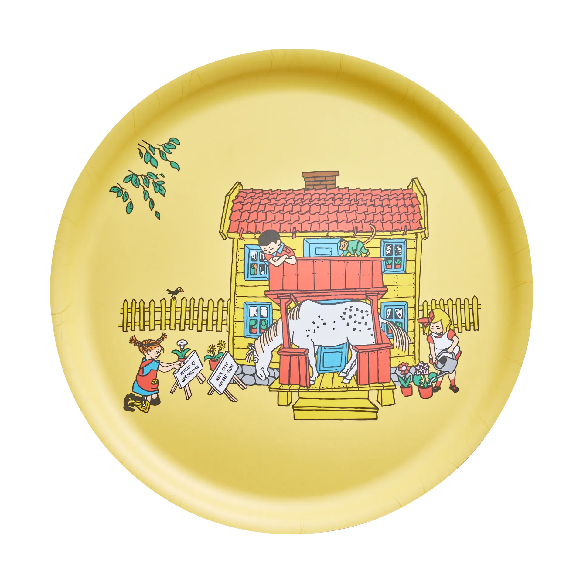 Pippi serveringsbrett Ø35 cm, Villa Villekulla Muurla