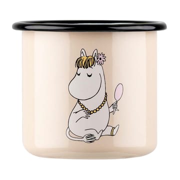 Snorkfrøken Retro emaljekopp 37 cl - Beige - Muurla