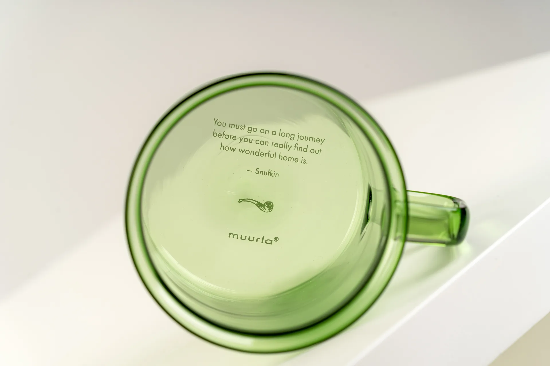 Snufkin glasskopp 35 cl, Grønn Muurla