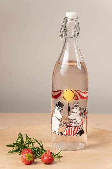 Summertime glassflaske 1 L - Transparent - Muurla