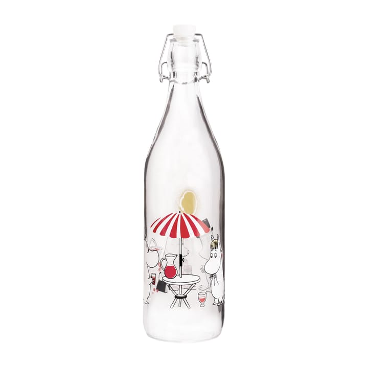 Summertime glassflaske 1 L, Transparent Muurla