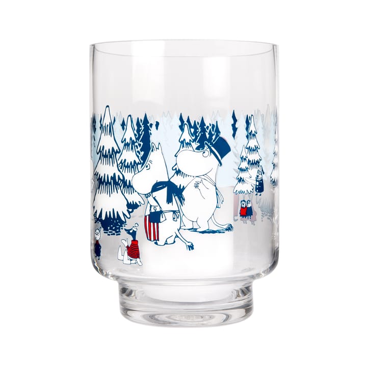 Winter forest vase og telysestake - Blå - Muurla