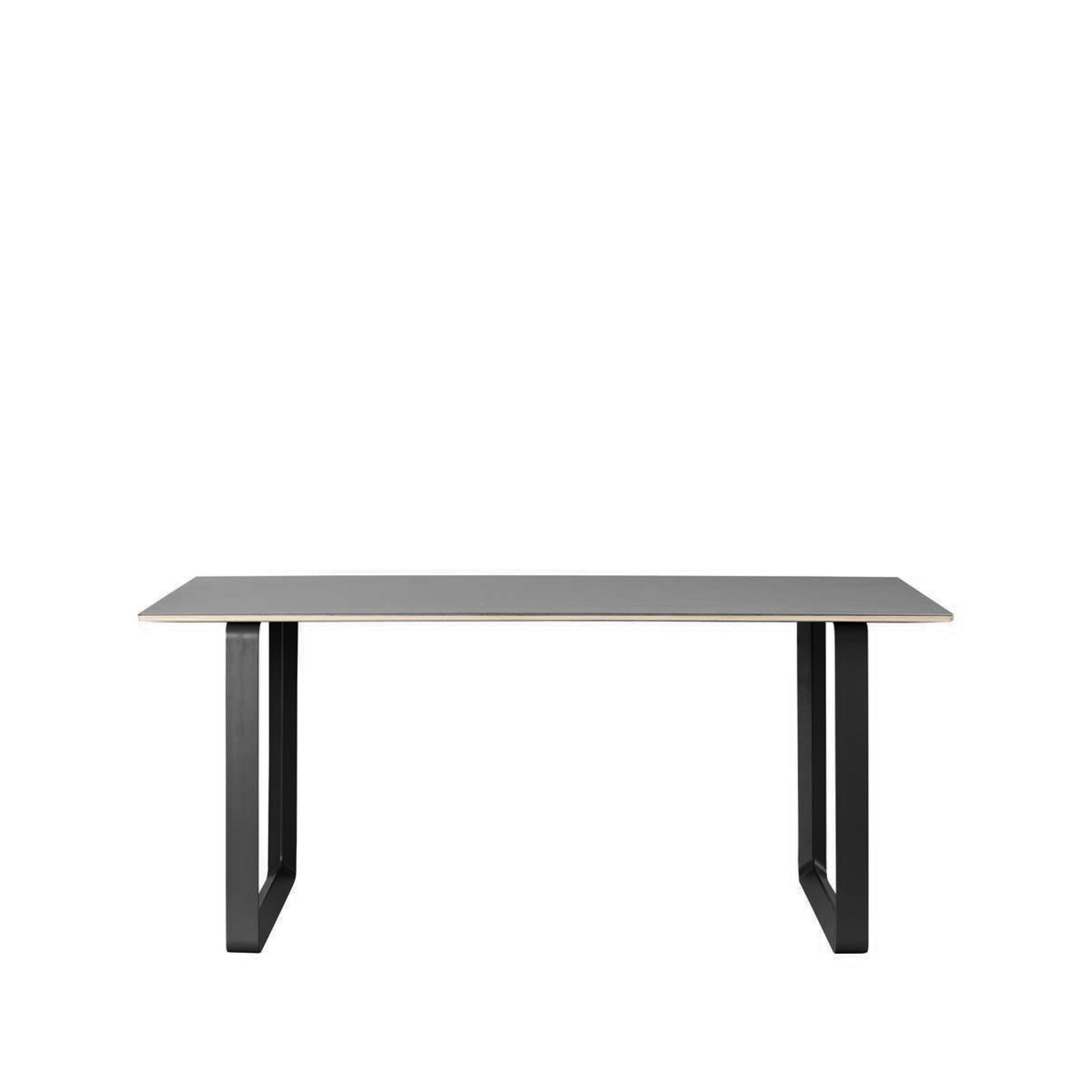 Bilde av Muuto 70/70 spisebord 170 x 85 cm Black linoleum-Plywood-Black