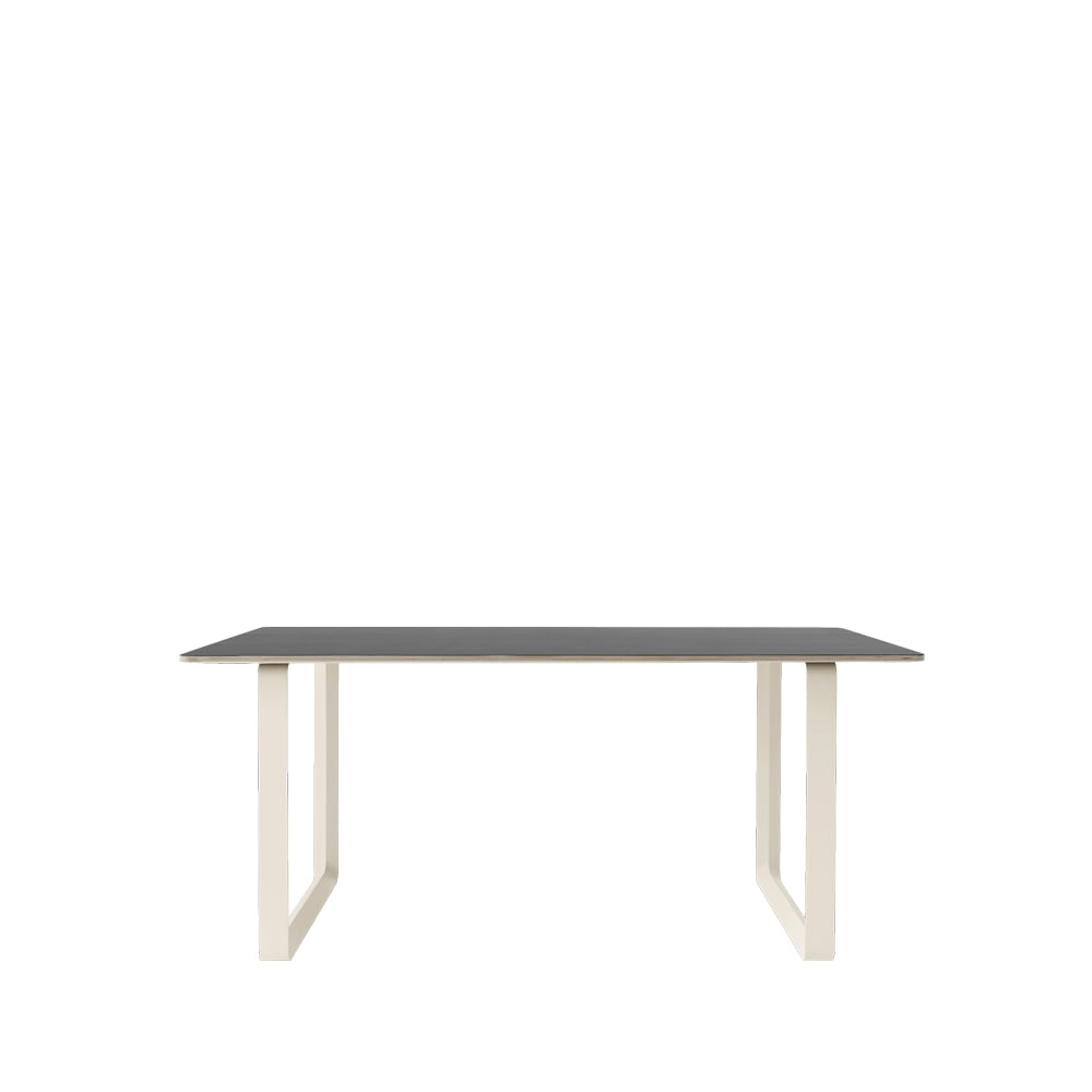 Bilde av Muuto 70/70 spisebord 170 x 85 cm Black linoleum-Plywood-Sand