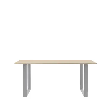 70/70 spisebord 170 x 85 cm - Oak veneer-Plywood-Grey - Muuto