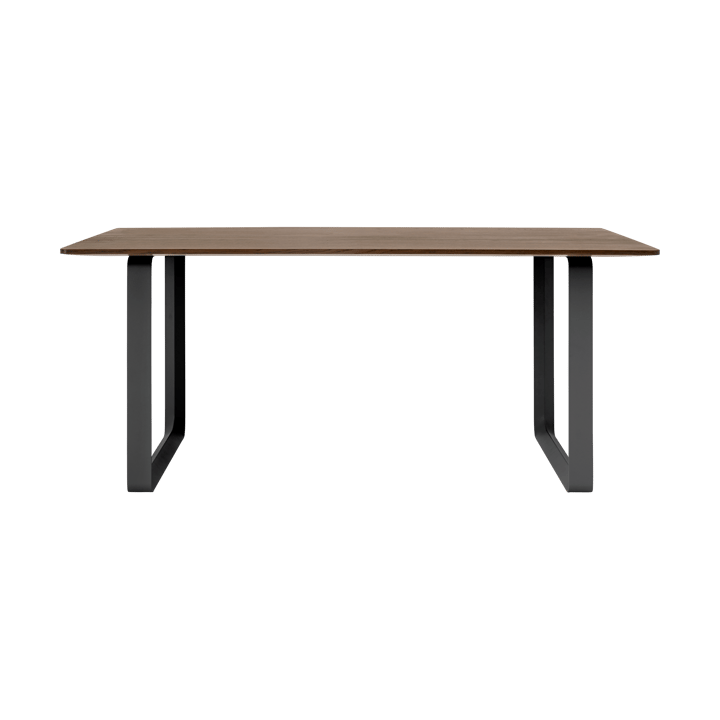 70/70 spisebord 170 x 85 cm, Solid smoked oak-Black Muuto