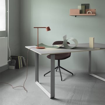 70/70 spisebord 170 x 85 cm - Solid smoked oak-Black - Muuto
