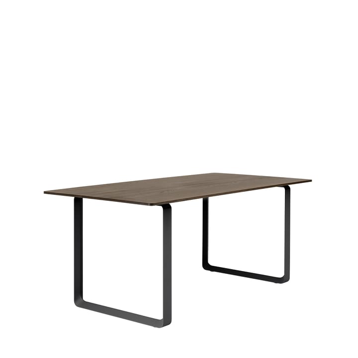 70/70 spisebord 170 x 85 cm - Solid smoked oak-Black - Muuto