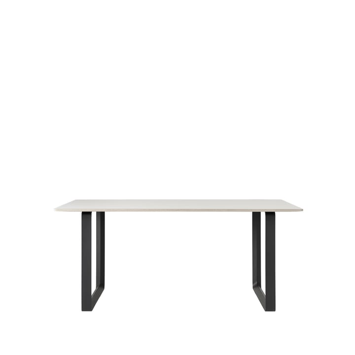 70/70 spisebord 170 x 85 cm - White laminate-Plywood-Black - Muuto