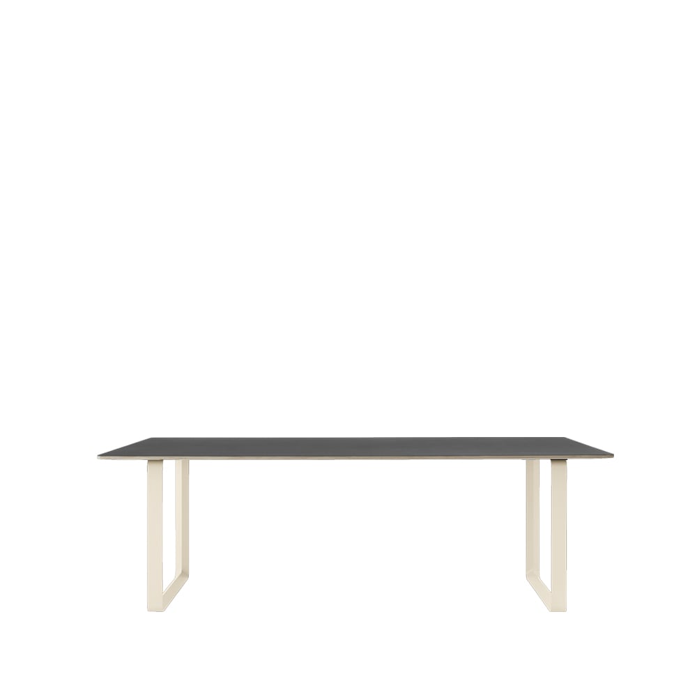 Bilde av Muuto 70/70 spisebord 225 x 90 cm Black linoleum-Plywood-Sand