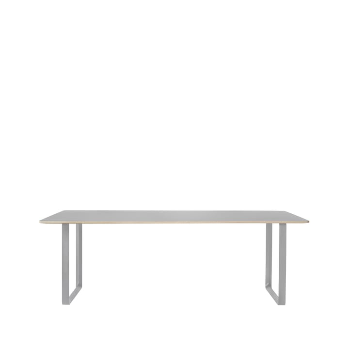 70/70 spisebord 225 x 90 cm - Grey linoleum-Plywood-Grey - Muuto