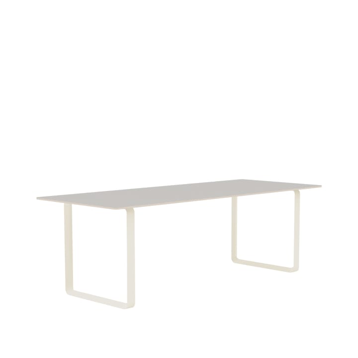 70/70 spisebord 225 x 90 cm - Grey linoleum-Plywood-Sand - Muuto