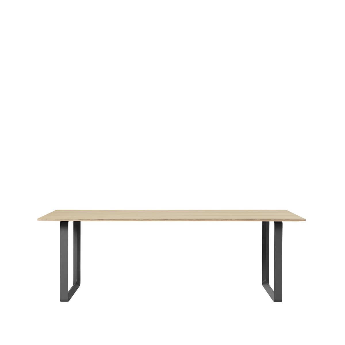 Bilde av Muuto 70/70 spisebord 225 x 90 cm Oak veneer-Plywood-Black