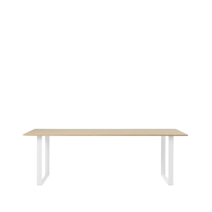 70/70 spisebord 225 x 90 cm - Oak veneer-Plywood-White - Muuto