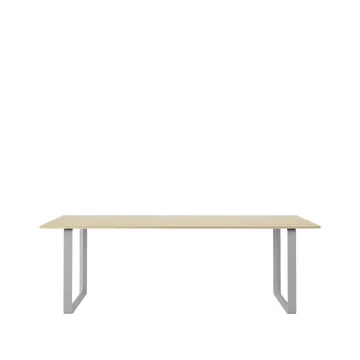 70/70 spisebord 225 x 90 cm - Solid oak-Grey - Muuto