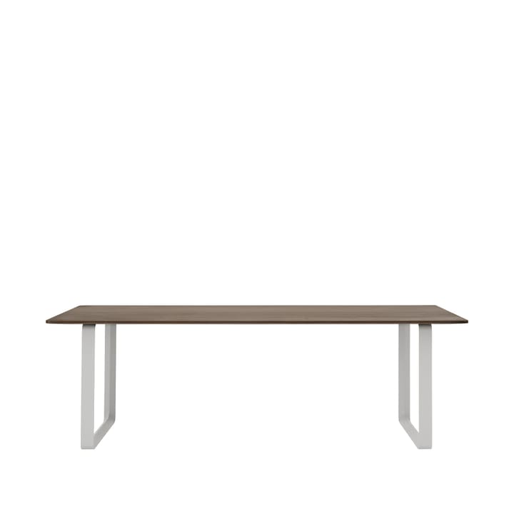 70/70 spisebord 225 x 90 cm - Solid smoked oak-Grey - Muuto