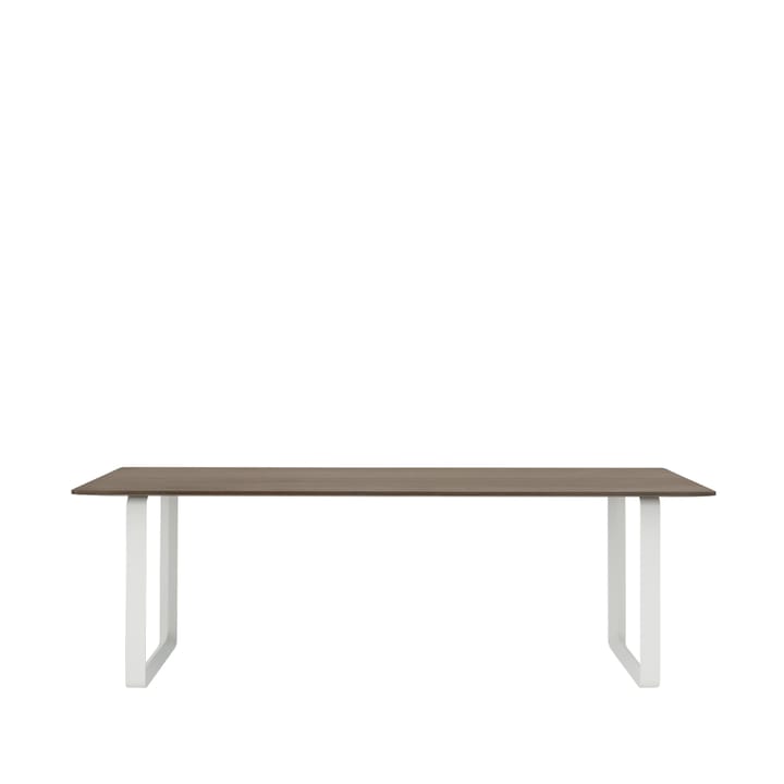 70/70 spisebord 225 x 90 cm - Solid smoked oak-White - Muuto