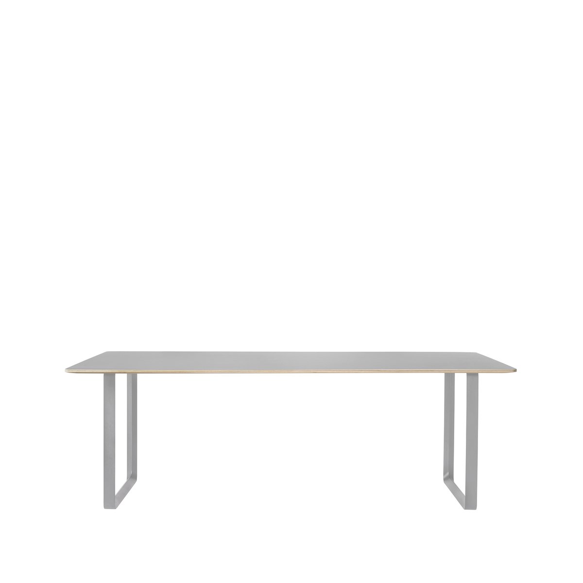 Bilde av Muuto 70/70 spisebord 255 x 108 cm Grey linoleum-Plywood-Grey