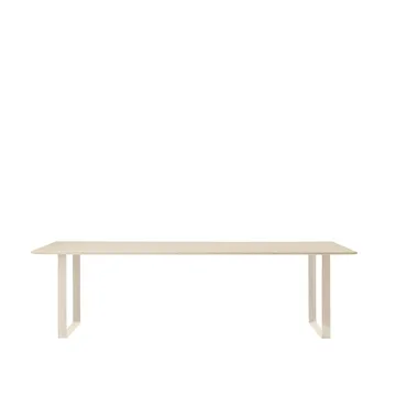 70/70 spisebord 255 x 108 cm - Oak veener-Plywood-Sand - Muuto