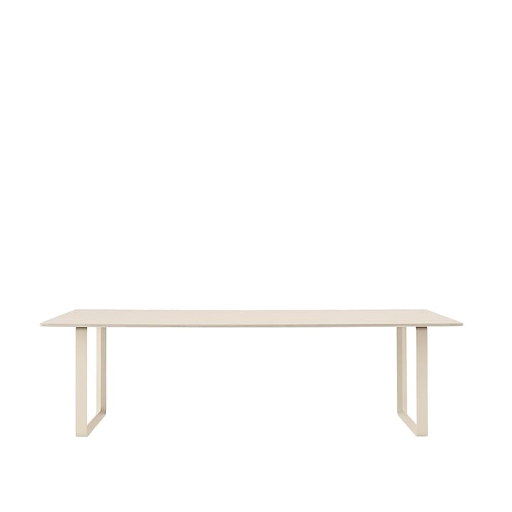 70/70 spisebord 255 x 108 cm - Sand laminate-Plywood-Sand - Muuto