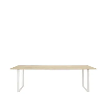 70/70 spisebord 255 x 108 cm - Solid oak-White - Muuto