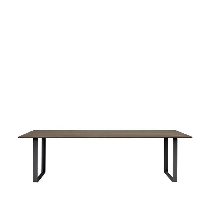 70/70 spisebord 255 x 108 cm - Solid smoked oak-Black - Muuto