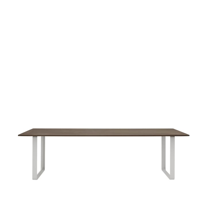 70/70 spisebord 255 x 108 cm - Solid smoked oak-Grey - Muuto