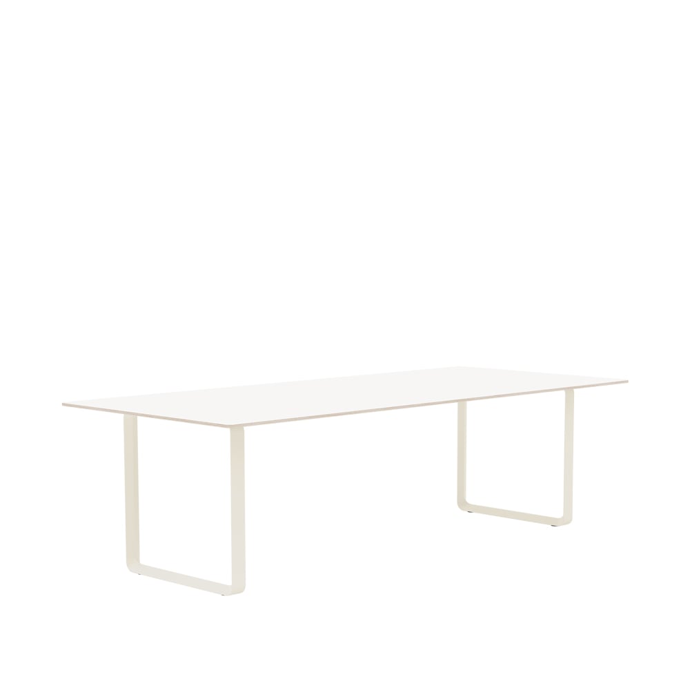 Bilde av Muuto 70/70 spisebord 255 x 108 cm White laminate-Plywood-Sand