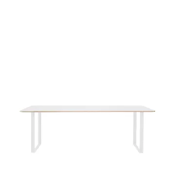 70/70 spisebord 255 x 108 cm - White laminate-Plywood-White - Muuto