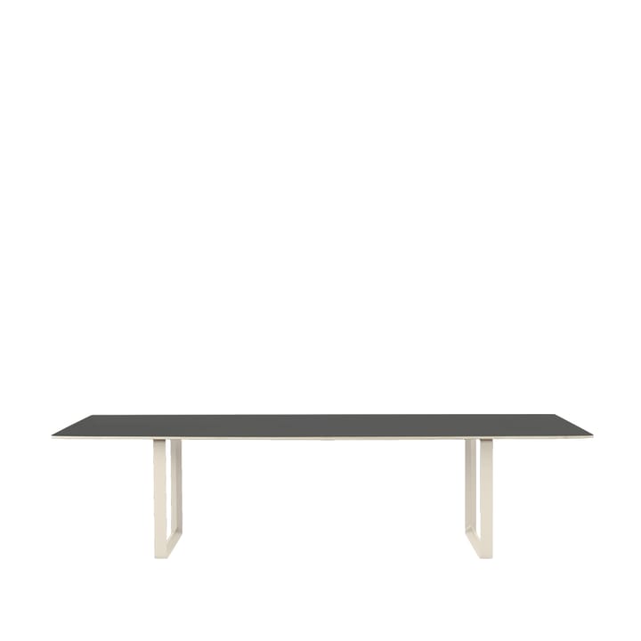 70/70 spisebord 295 x 108 cm - Black linoleum-Plywood-Sand - Muuto