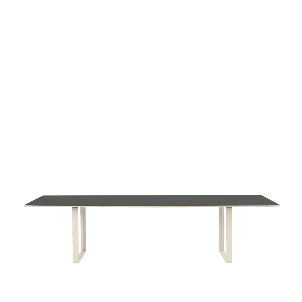 Bilde av Muuto 70/70 spisebord 295 x 108 cm Black linoleum-Plywood-Sand