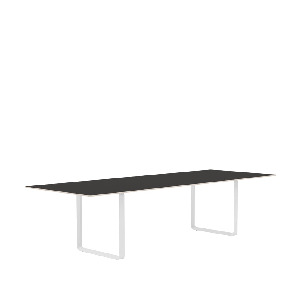 Bilde av Muuto 70/70 spisebord 295 x 108 cm Black linoleum-Plywood-White