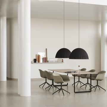 70/70 spisebord 295 x 108 cm - Grey linoleum-Plywood-Grey - Muuto