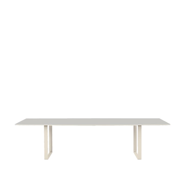 70/70 spisebord 295 x 108 cm - Grey linoleum-Plywood-Sand - Muuto