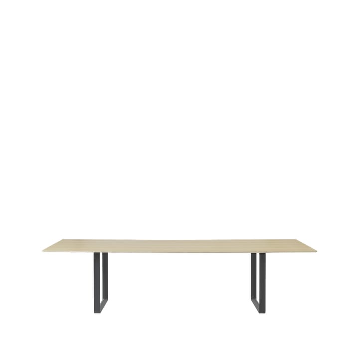 70/70 spisebord 295 x 108 cm - Oak veneer-Plywood-Black - Muuto