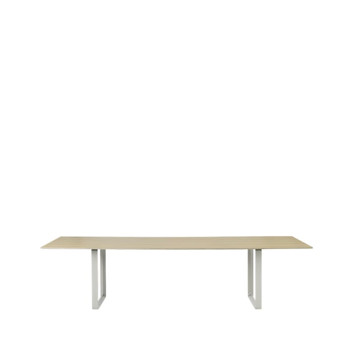 70/70 spisebord 295 x 108 cm - Oak veneer-Plywood-Grey - Muuto