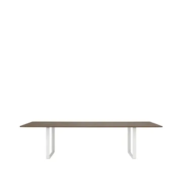 70/70 spisebord 295 x 108 cm - Solid smoked oak-White - Muuto