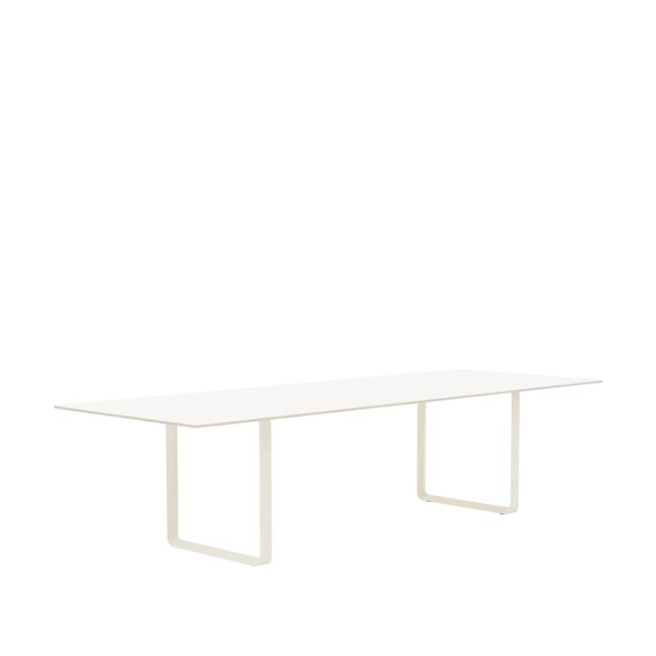 70/70 spisebord 295 x 108 cm - White laminate-Plywood-Sand - Muuto